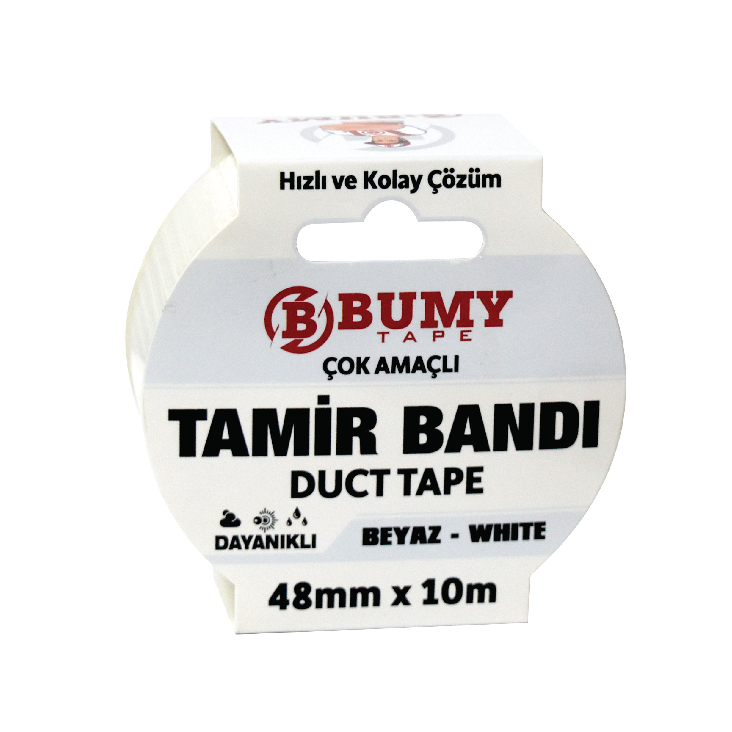 BUMY MFX9035 DUCK-TAPE TAMIR BANDI 48 MM X 10 MT BEYAZ